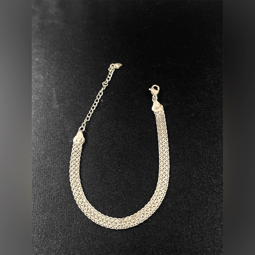 Sterling 925 flat link bracelet